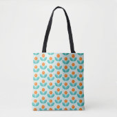Scandinavische stijlgeometrisch Oranje patroon Tote Bag (Voorkant)