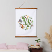 Scandinavische stijlillustraties Circle Hangend Wandkleed (Slaapkamer)