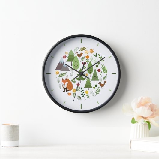 Scandinavische stijlillustraties Circle+Time (Huis)