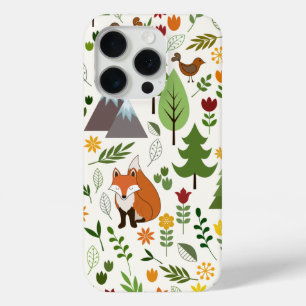 Scandinavische stijlillustraties op Crm Lg Pattern iPhone 15 Pro Case