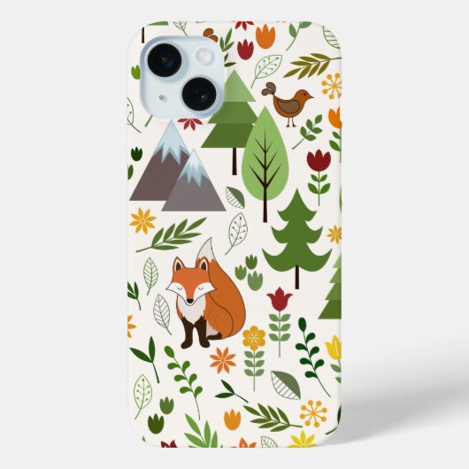 Scandinavische stijlillustraties op Crm Lg Pattern Case-Mate iPhone Case (Achterkant)
