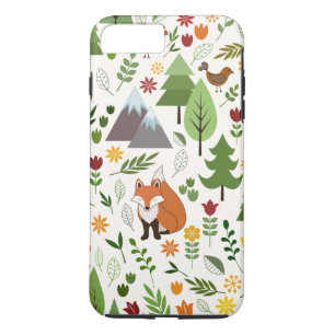 Scandinavische stijlillustraties op Crm Lg Pattern iPhone 8/7 Plus Hoesje