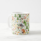 Scandinavische stijlillustraties op CRM Rpt Ptn Koffiemok (Voorkant links)