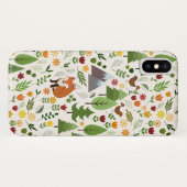 Scandinavische stijlillustraties op het Cream Patt Case-Mate iPhone Case (Achterkant (horizontaal))