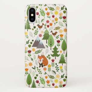 Scandinavische stijlillustraties op het Cream Patt Case-Mate iPhone Case