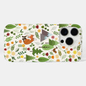 Scandinavische stijlillustraties op het Cream Patt Case-Mate iPhone Case (Achterkant (horizontaal))