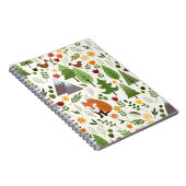 Scandinavische stijlillustraties op het Cream Patt Notitieboek (Rechterzijde)