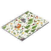 Scandinavische stijlillustraties op het Cream Patt Notitieboek (Linkerzijde)