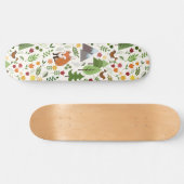 Scandinavische stijlillustraties op het Cream Patt Persoonlijk Skateboard (Horizontaal)