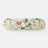 Scandinavische stijlillustraties op het Cream Patt Persoonlijk Skateboard (Horizontaal)