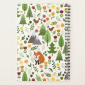 Scandinavische stijlillustraties op het Cream Patt Planner (Achterkant)