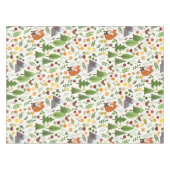 Scandinavische stijlillustraties op het Cream Patt Tafelkleed (Voorkant (Horizontaal))