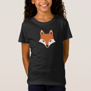 Scandinavische stijlvolle Cartoon Fox Face T-shirt