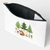 Scandinavische Stijlvos Bloemen en Tekst Etui (Open)