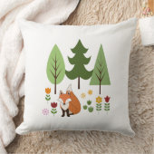 Scandinavische Stijlvos Bloemen en Tekst Kussen (Deken)