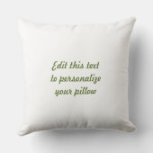 Scandinavische Stijlvos Bloemen en Tekst Kussen (Achterkant)