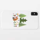 Scandinavische Style Fox Flowers Trees Illustratie Case-Mate iPhone Case (Achterkant (horizontaal))