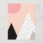Scandinavische Style Mountain Peak Briefkaart (Voorkant)