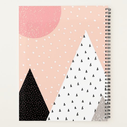 Scandinavische Style Mountain Peak Planner (Achterkant)