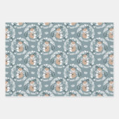 Scandinavische Style Woodland Fox en Bunnies Inpakpapier Vel (Voorkant 3)