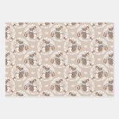 Scandinavische Style Woodland Fox en Bunnies Inpakpapier Vel (Voorkant)