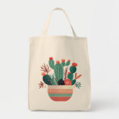 Scandinavische succulente Canvas tas (Voorkant)