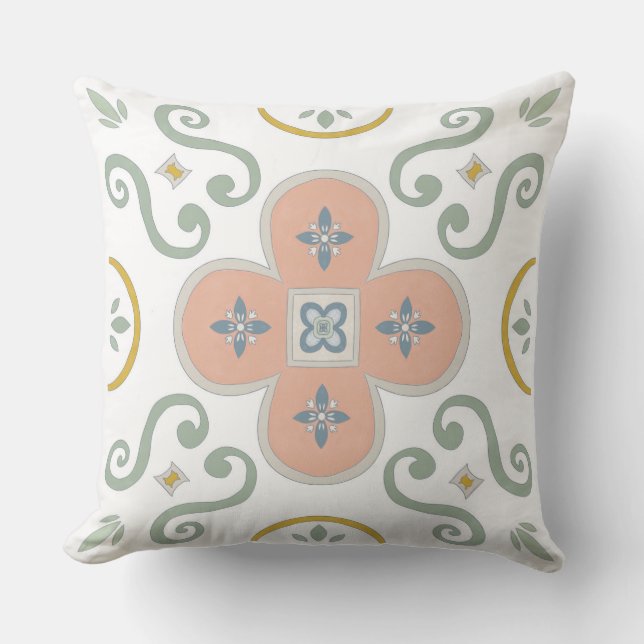 scandinavische terracotta kussen (Voorkant)