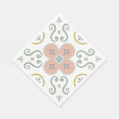 scandinavische terracotta servet (Hoek)