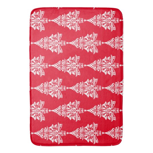 Scandinavische traditionele kerstdecoraties badmat (Voorkant Verticaal)