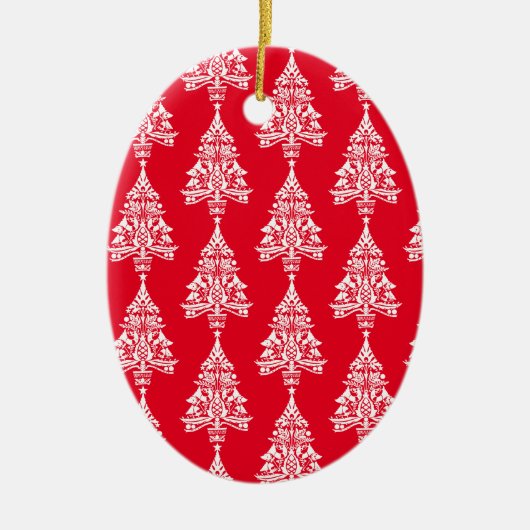 Scandinavische traditionele kerstdecoraties keramisch ornament (Voorkant)