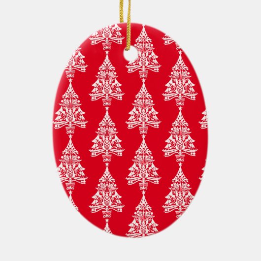 Scandinavische traditionele kerstdecoraties keramisch ornament (Achterkant)