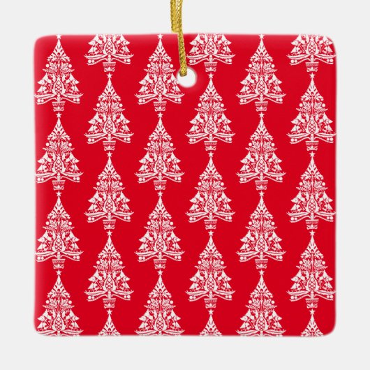 Scandinavische traditionele kerstdecoraties keramisch ornament (Voorkant)