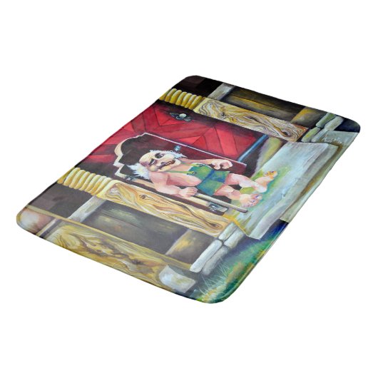 Scandinavische troll - Equinus Badmat (Gekanteld)