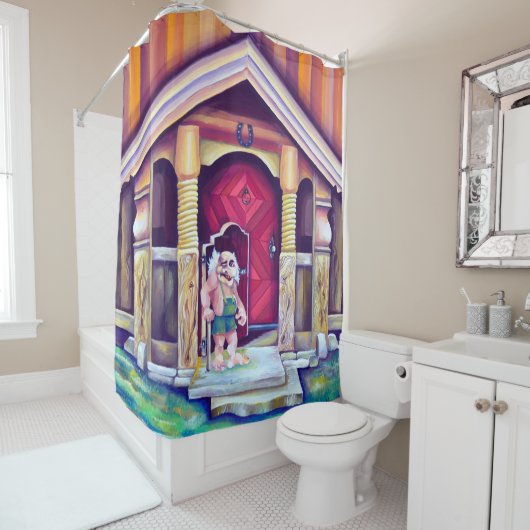 Scandinavische troll - Equinus Douchegordijn (In situ)