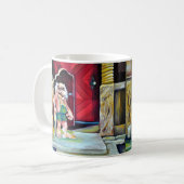 Scandinavische Troll, realisme schilderen Koffiemok (Voorkant links)