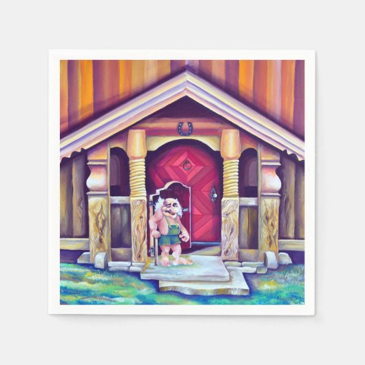 Scandinavische Troll Zweden Tradities Servet (Voorkant)