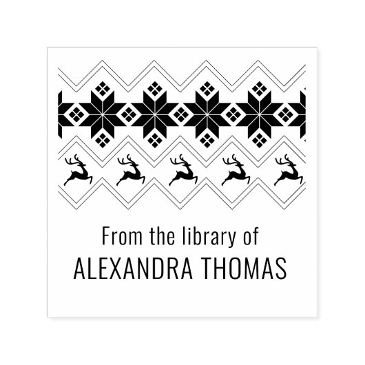 Scandinavische trui patroon "Uit de bibliotheek va Zelfinktende Stempel (Design)