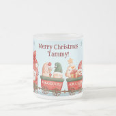 Scandinavische vakantie decor & geschenken matglas koffiemok (Center)