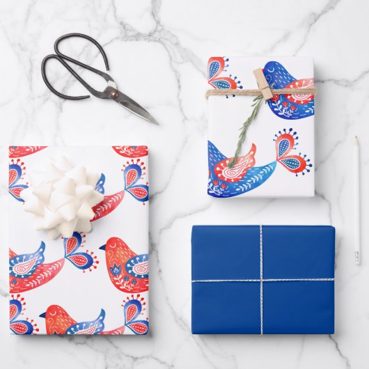 Scandinavische vellen papier voor folklappapier (Voorkant)