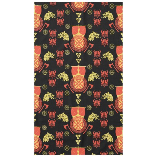Scandinavische Viking Noormannen Home Decor Tafelkleed (Voorkant)