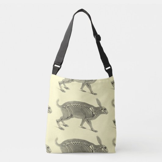 Scandinavische vintage skelet crossbody tas (Voorkant)