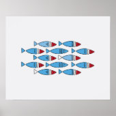 Scandinavische vis - Wall Art Home Decor Poster (Voorkant)