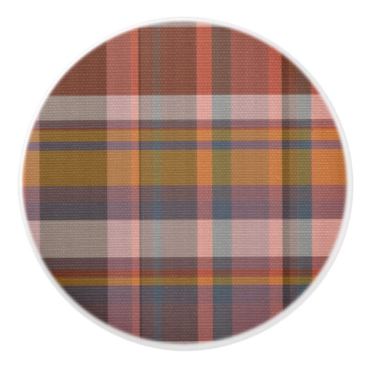 Scandinavische visscotland gekloonde rode textuur keramische knop (Voorkant)