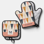 Scandinavische vlag ovenwant & pannenlap set (Voorkant / Achterkant)