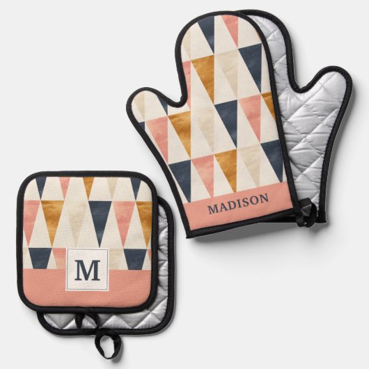 Scandinavische vlag ovenwant & pannenlap set (Voorkant / Achterkant)