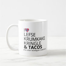 Scandinavische voedselhumor Lefse & Tacos