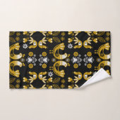 Scandinavische volks kunst vogels bad handdoek (Handdoek)