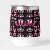 Scandinavische volks- roze en witte vogels (Rechts)