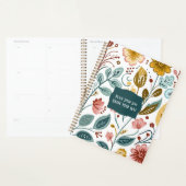 Scandinavische volksbloemen in gedempte kleuren planner (Display)
