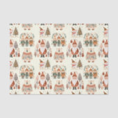 Scandinavische volksfeestkunst voor feestdagen tissuepapier (Voorkant)